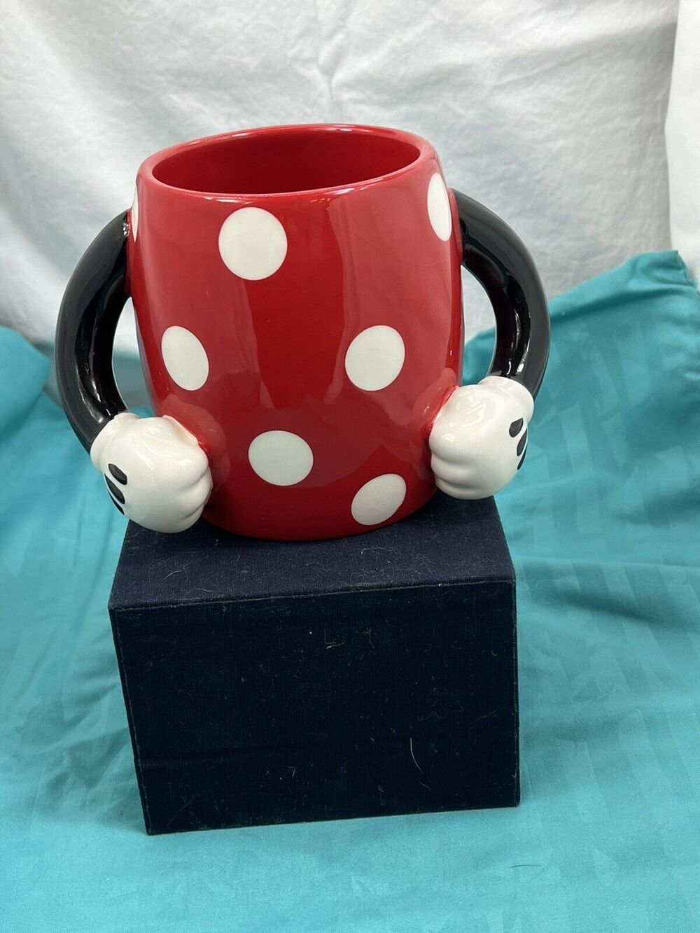 Disney Galerie Minnie Mouse Ceramic Coffee Tea Mug with Dual Arm Handles 12oz 🔥